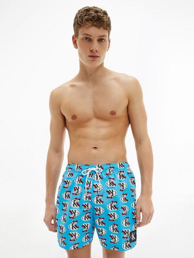 Calvin Klein Fürdőruha HU045031 | Calvin Klein CK One Medium Drawstring Férfi Úszónadrág Kék